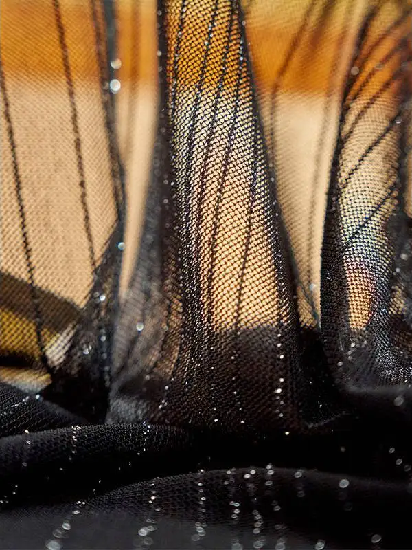 Top a Collo Alto con Base in Pizzo per Donna, Abbigliamento Interno Autunno Inverno, Stratificato, Trasparente, Lungo, Aderente