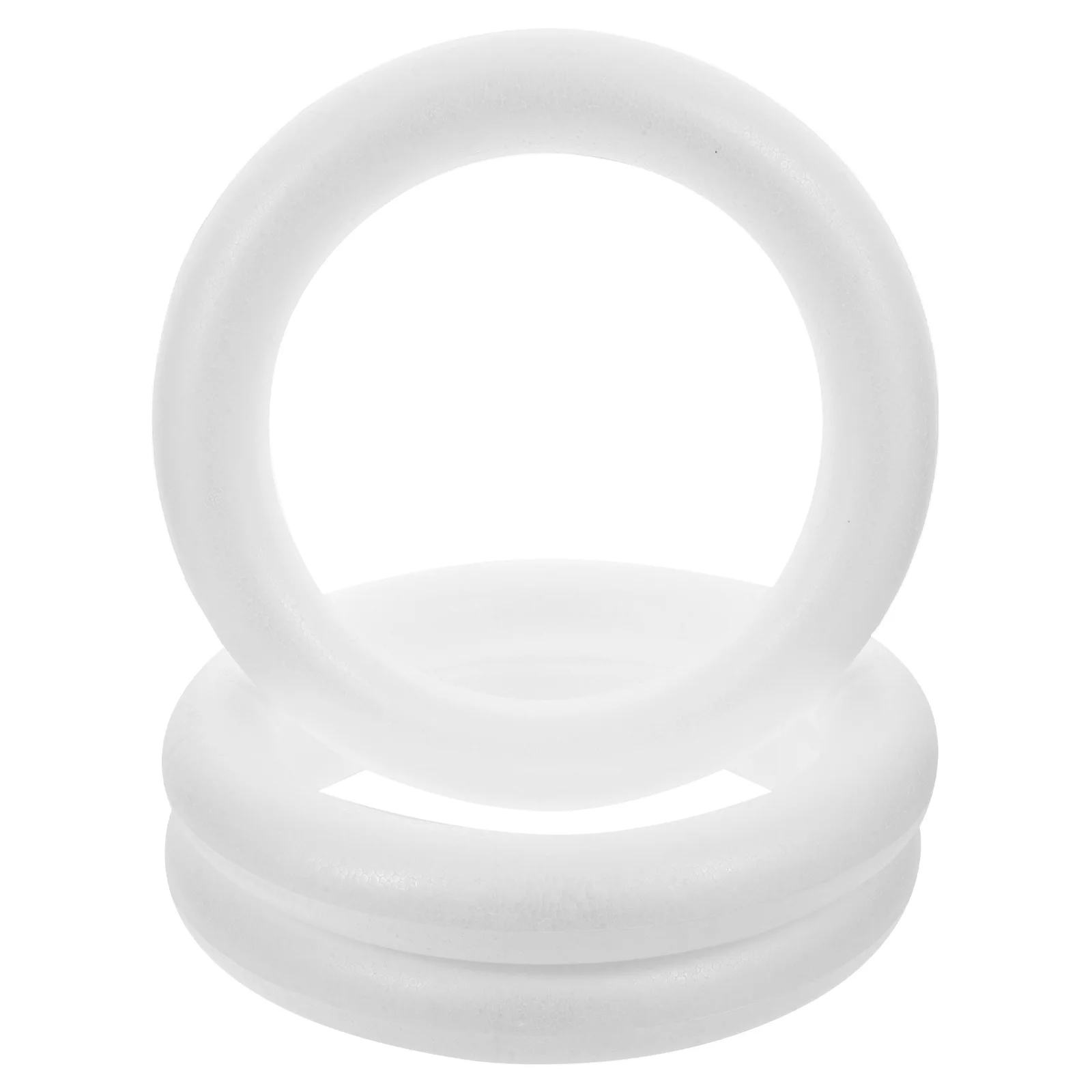 

10Pcs Foam Circular Rings White Creative DIY Painting Supplies for Kids Art Crafts Home Decor Easter Halloween Harvest Festival