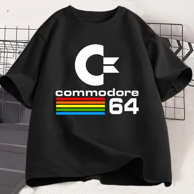 Camiseta para hombre Commodore 64, camiseta estampada C64 SID Amiga, diseño Retro genial, camiseta de manga corta de algodón, ropa de calle