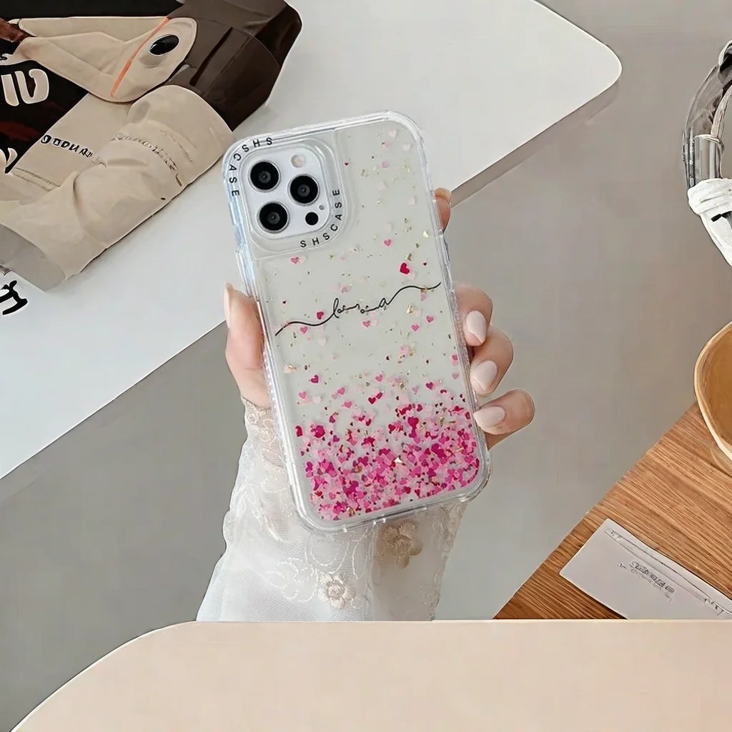 Flower and Butterfly Phone Case, Shscase 360, Clear Cover, Phone Cases for iPhone , 13, 12, 14, 15 Pro Max, SE, XR