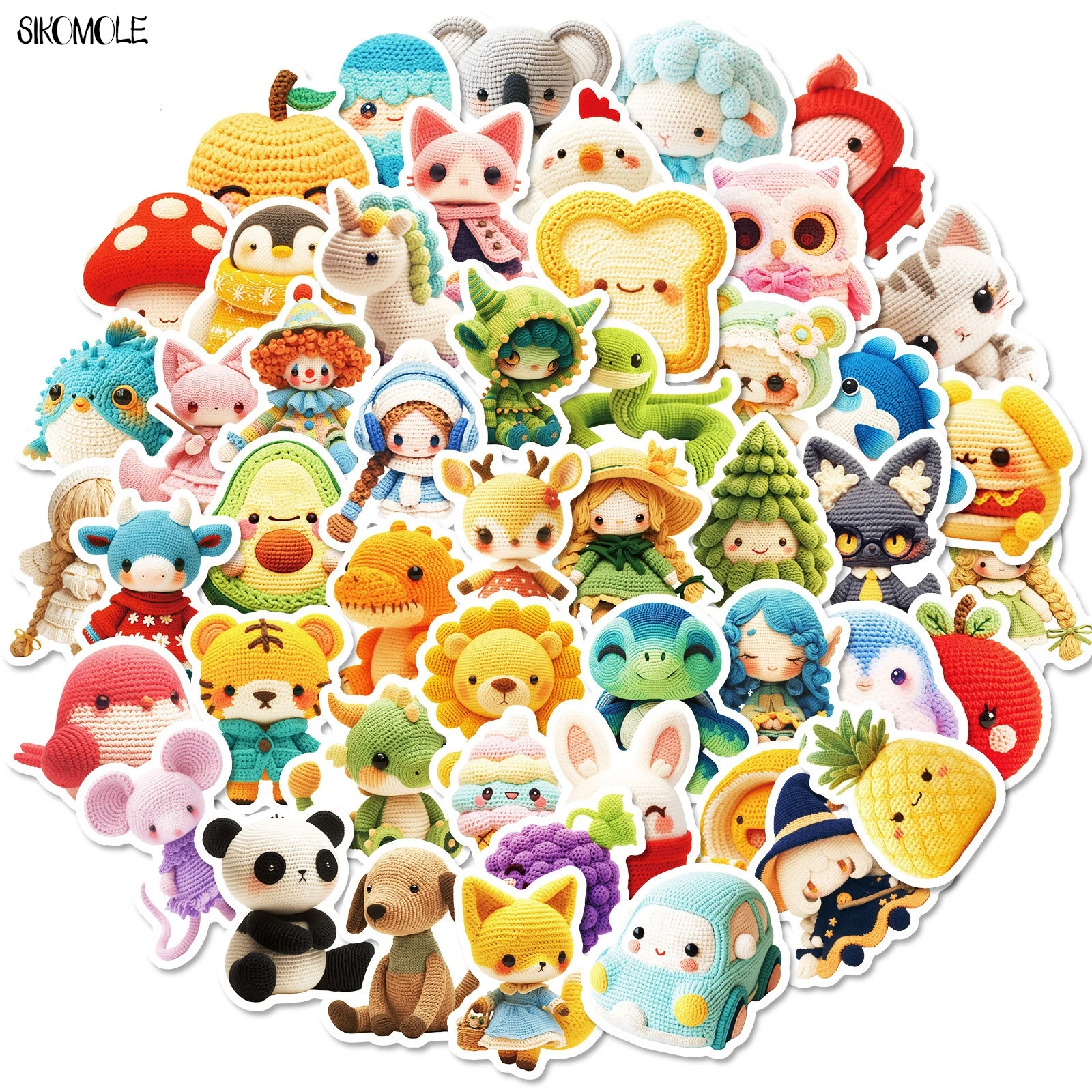 10/30/50PCS การ์ตูนสัตว์ PVC น่ารัก Graffiti สติกเกอร์ความงาม DIY ตกแต่งของเล่นเด็กกระเป๋าเดินทาง Decal สติกเกอร์แพ็ค