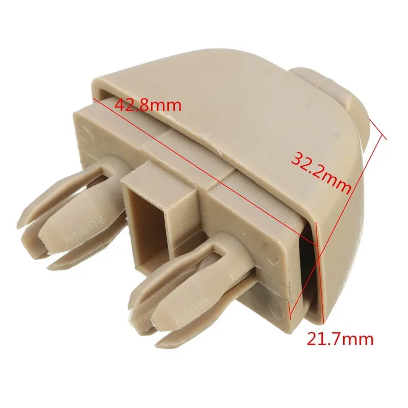 Sun Visor Fixing Clip Gray/Beige Plastic Hanger Clip Holder For Audi A6 C6 VW Passat B7 Polo Skoda Citigo Rapid 2012 2013 2014