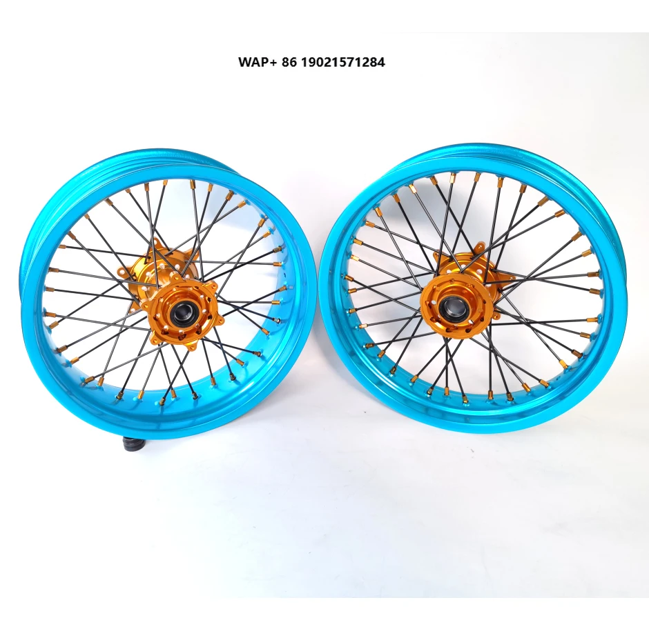 

Motorcycle 17 Inch Aluminum Alloy Yz125 YZ450F 2022 Motorcycle Supermotard Wheels