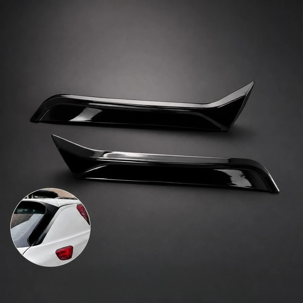 For VW T-Roc 2017+ Side Wing Rear Tail Spoiler Decorative Sticker, Waterproof Self-Adhesive Exterior Aerodynamic Trim Panel