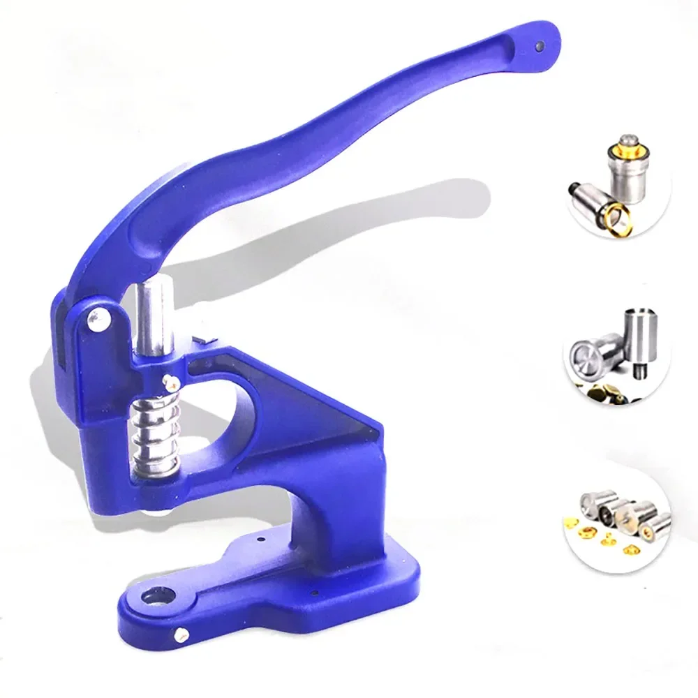 Baver Manual Button Installation Machine Mute Stamping Snap Rivets Eyelet Mold Tool Leather craft handmade DIY