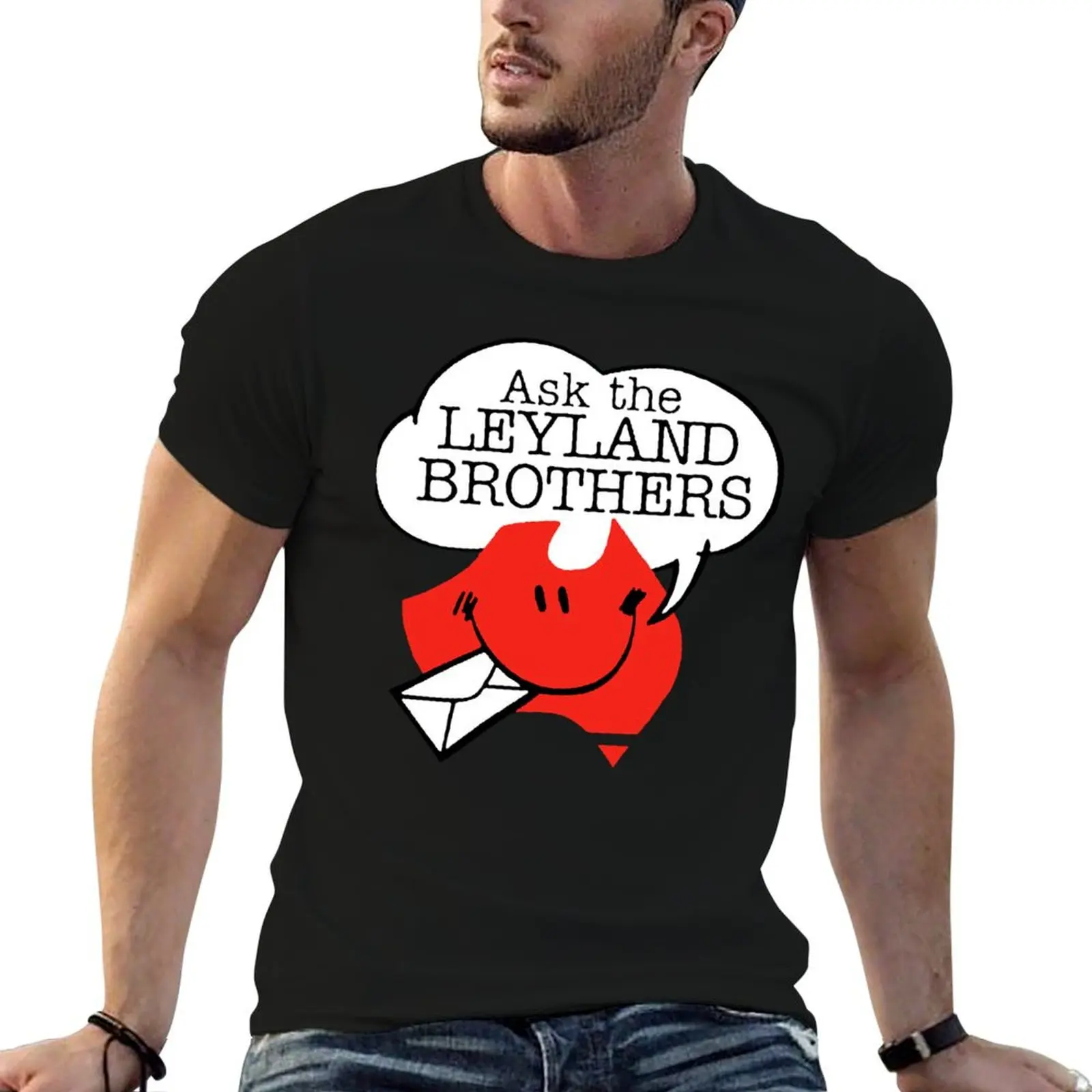 Ask the Leyland Brothers T-Shirt Soft Casual Short Sleeve Cotton Tee