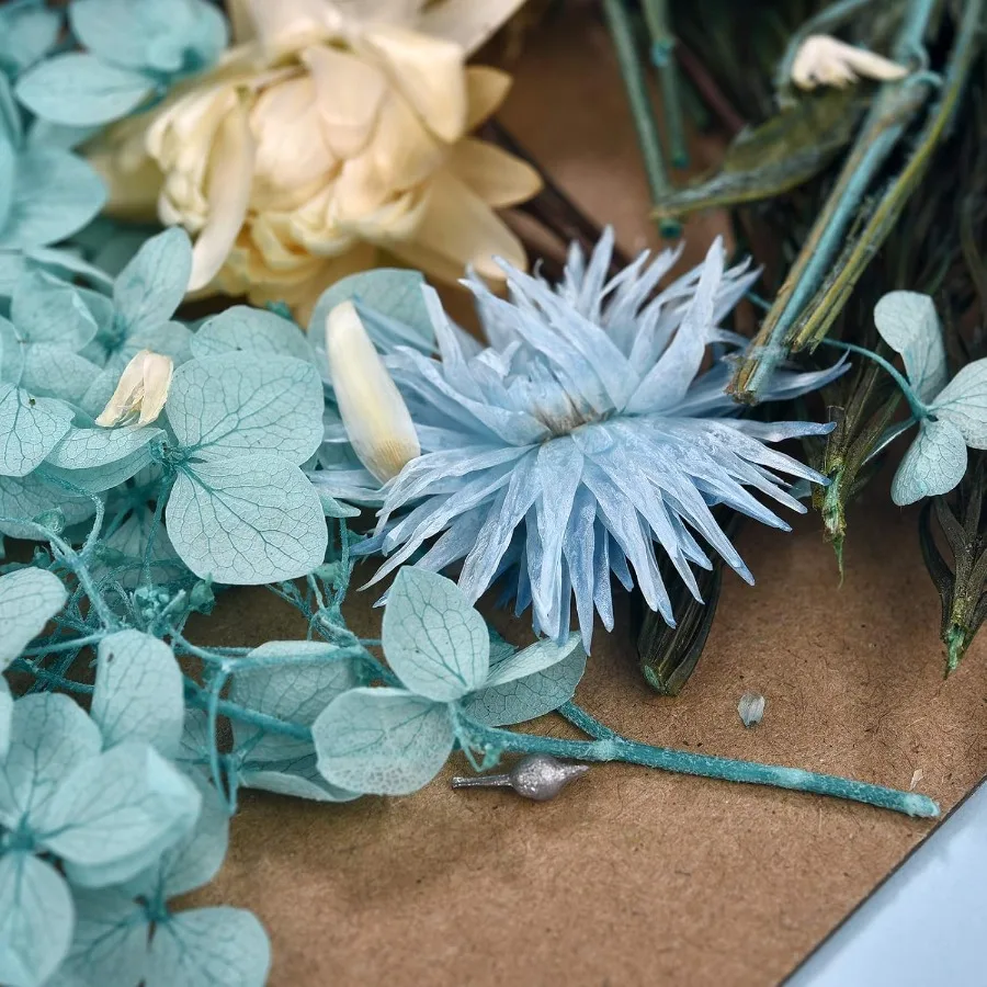 달라란 3팩 압화 캔들 제작용 DIY 건조 꽃 여러 종류의 천연 압화 다채로운 장식용 건조 꽃