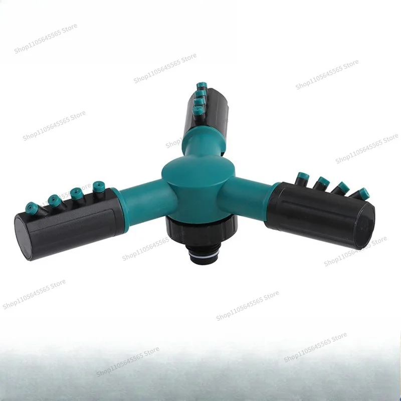 For Horticultural Watering Lawn Home Garden Automatic Rotating Trident Sprinkler Garden Spray Head