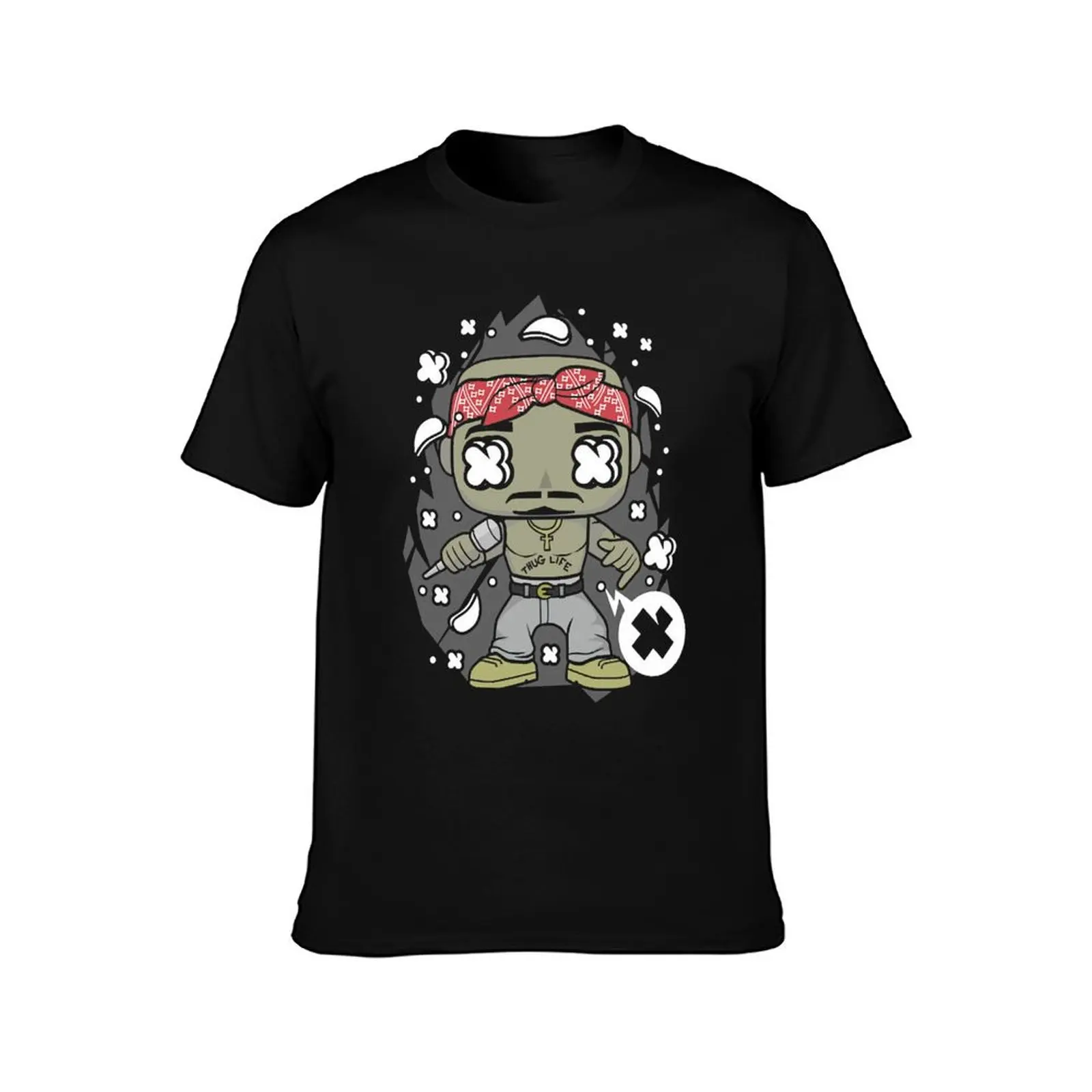 2pac pop culture cartoon superhero lover gift T-Shirt Summer Casual Cotton Tee Oversized Streetwear Tops Unisex Men Women