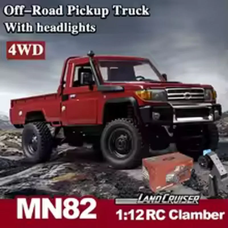 

2025 New 4WD 1:12 Scale RC Off-Road Pickup Truck MN82 LC79 With Lights 2.4G Outdoor Play Remote RC Car Toy Gift for Kid Adult