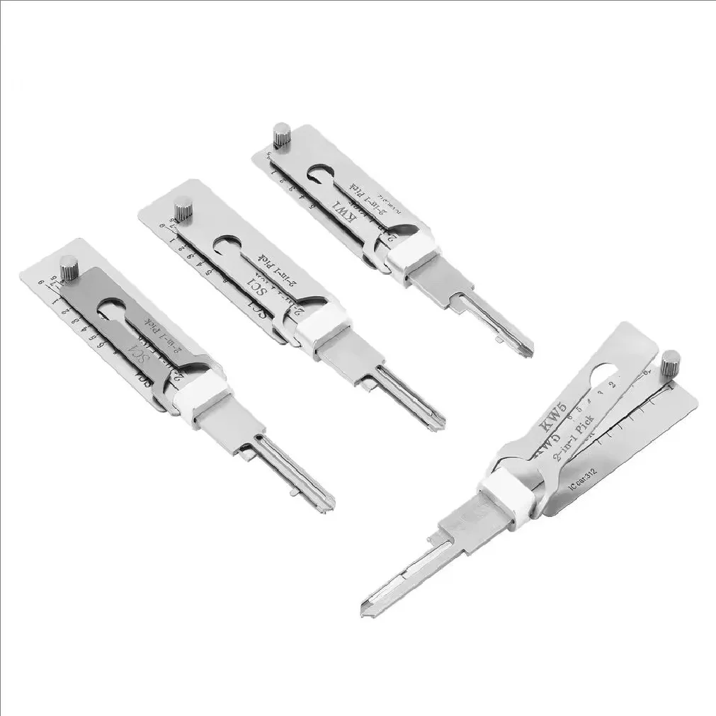 LISHI 2IN1 SS001 SS002PRO KW1 KW5 SC1 SC4 Decoder Lock Pick Tool Locksmiths Tool