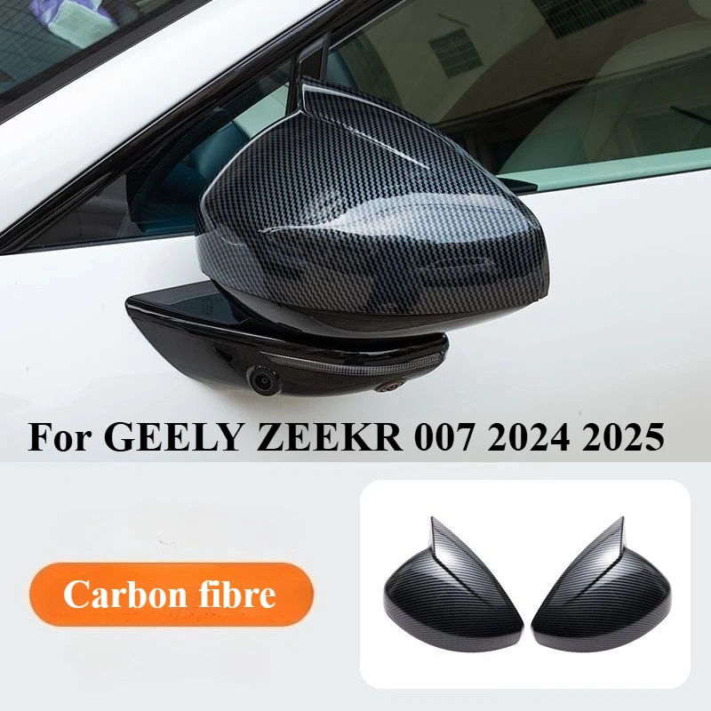 

Car Chromium Styling ABS Rearview Mirror Rain Eyebrow Cover Sequin For GEELY ZEEKR 007 2024 2025 Auto External Accessories