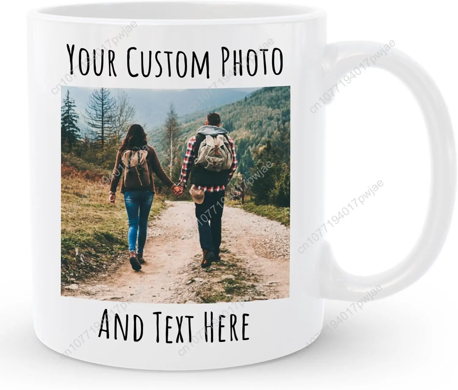 

Personalized Coffee Mug, Custom Picture Text or Logo Ceramic Mug, Customized Gift for Men & Women, Taza Personalizada with Photo