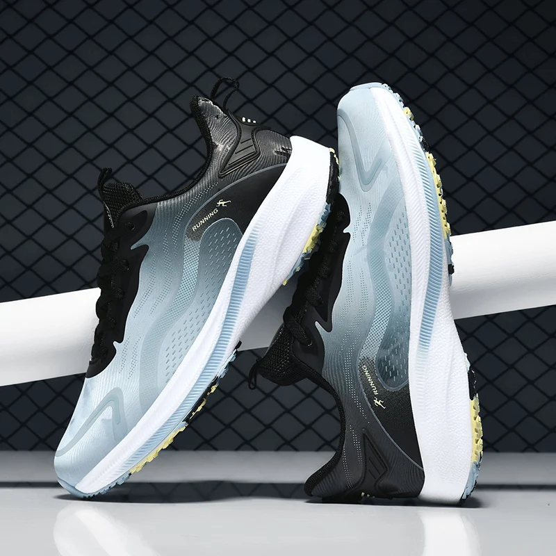 

Men's spring new casual versatile youth lightweight sports running shock-absorbing fly woven mesh breathable dad shoes