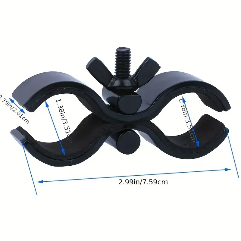 Kamera-Taschenlampenhalterung, langlebige Schnellverschluss-Halterung, Zylinderklemme, flexibel, passend für die Montage von Taschenlampen für die Jagdkamera – Detail 8