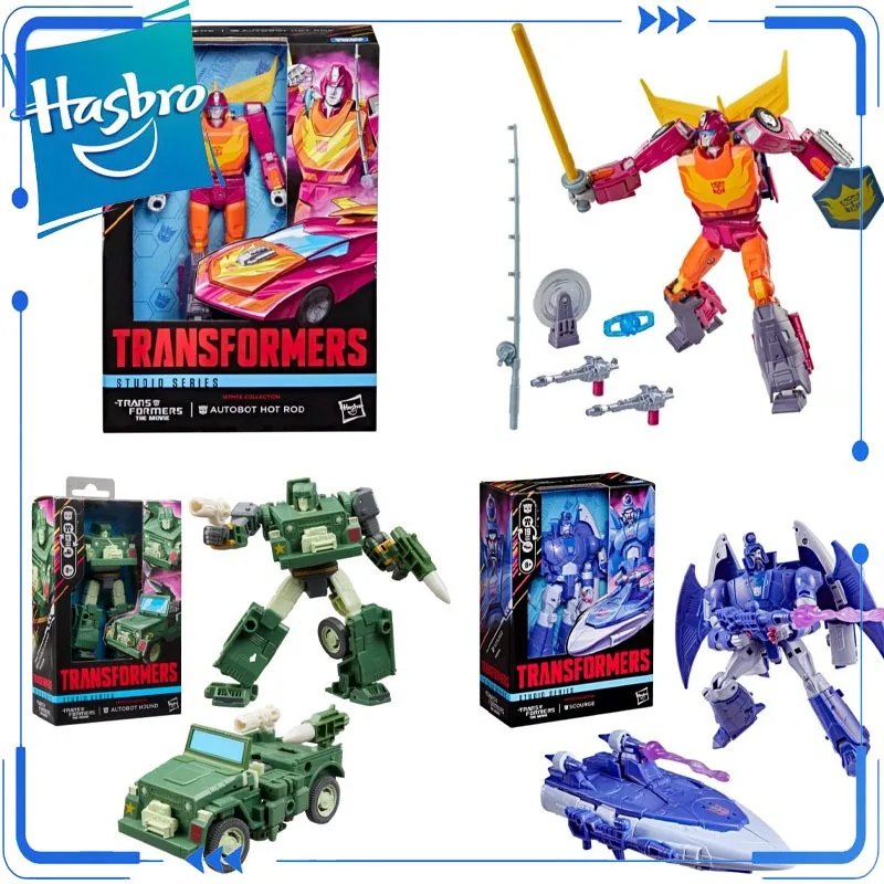 

Оригинальные фигурки Hasbro Transformers Studio Series 86 Autobot Hound G1 в стиле ретро, ​​коллекционные модели игрушек для мальчиков и девочек, подарок