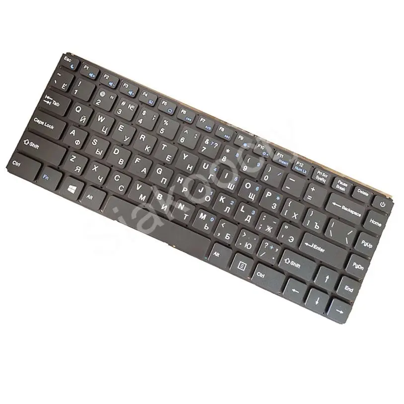 Teclado do portátil para multilaser legacy pc150 ML-WI09 pc151 30011007 russo ru preto nenhum quadro vazio 2 pinos com botão de energia novo