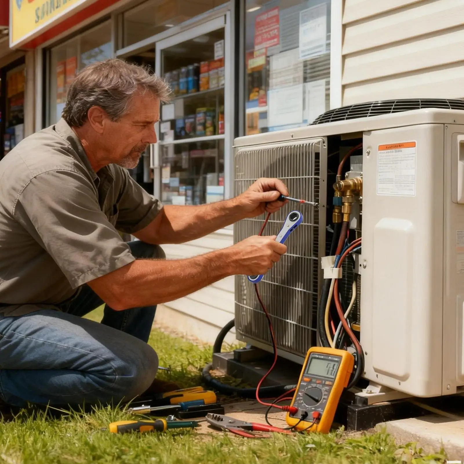 مفاتيح السقاطة مقاومة للصدأ 2-Way عكسها ميكانيكي اسئلة مفتاح ربط لاسلكي لإصلاح السيارات تحسين المنزل HVAC #4