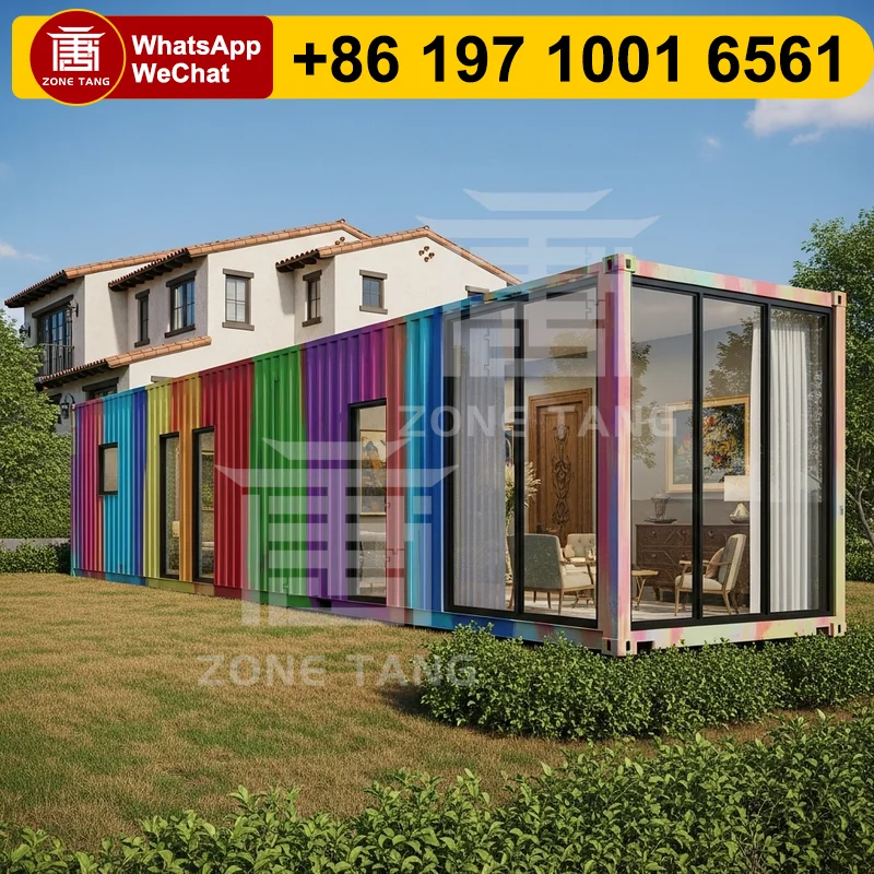

Hotel Smart Technology Container House Safe Prefab Container Buildings Custom Interiors Economic Flat Pack Home Prefabricated