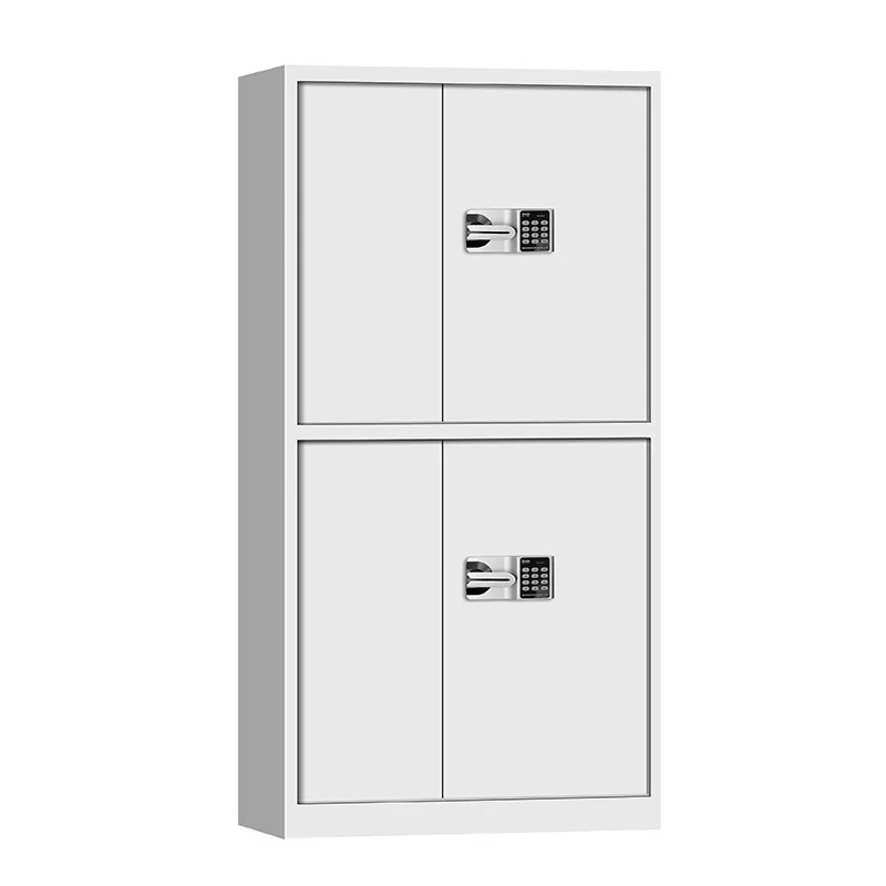 Commercial Office Information Cabinet Iron with Lock File Cabinet Double Section Steel Security Cabinet Electronic