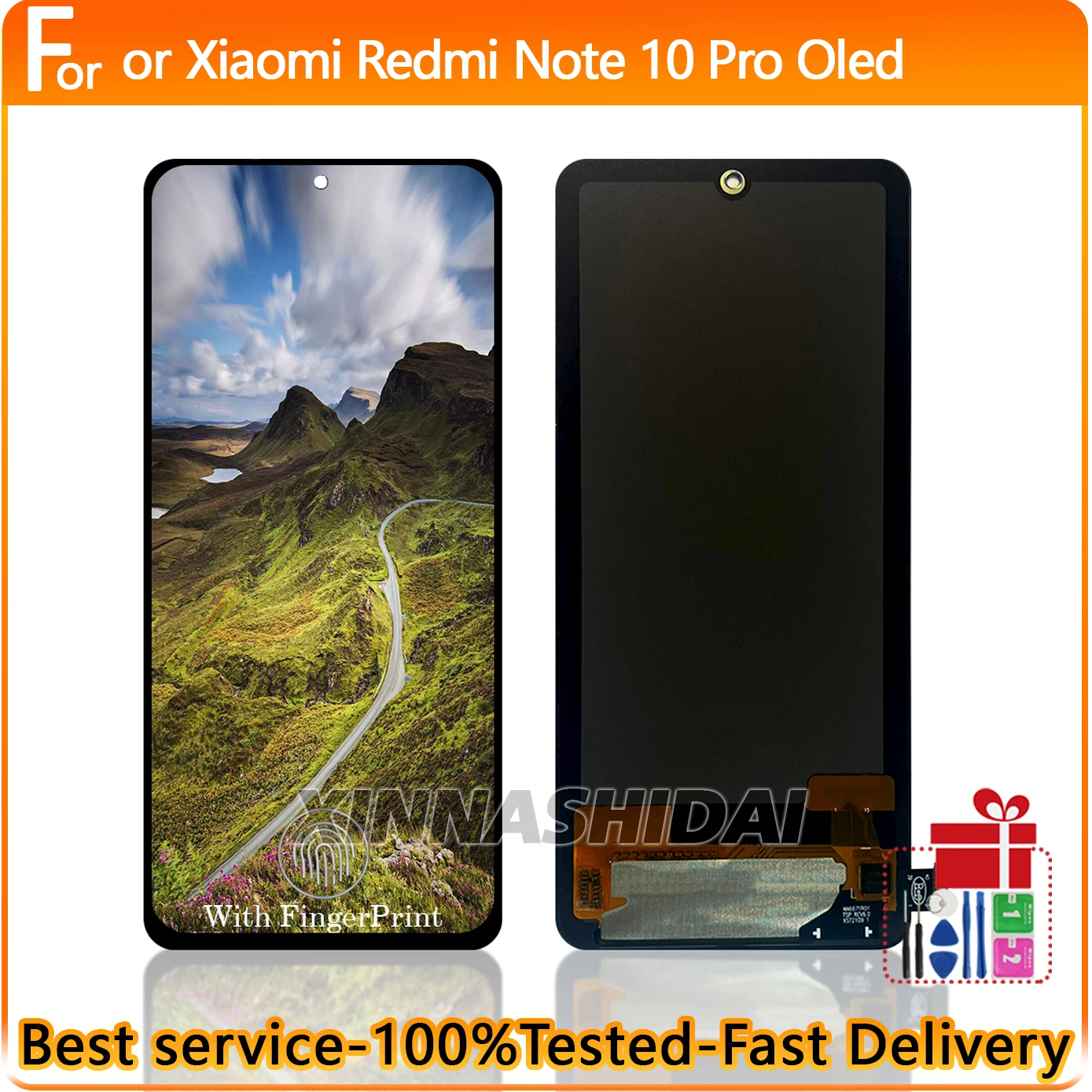 6,67 "AMOLED OLED Für Xiaomi Redmi Hinweis 10 Pro LCD Display Touchscreen M2101K6G Touchscreen