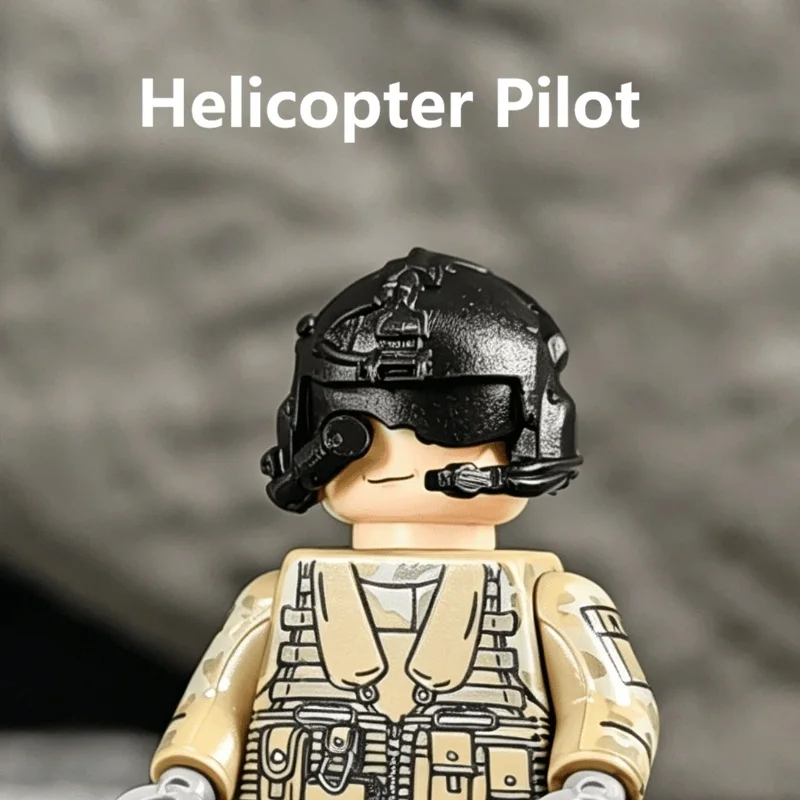 Helikopter F22 Raptor Pilot Bausteine Mini-Actionfiguren Spielzeug