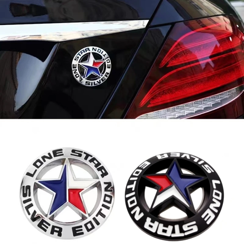 

1Pcs/set 3D ABS Emblem Fit For Lone Star Texas Off-Road Modified Accessories Car Logo Badge LoneStar EDITION Metal Car Stickers