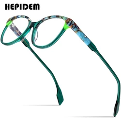 HEPIDEM Multicolor Acetate Glasses Frame Men Vintage Square Eyeglasses Women Optical Spectacles Eyewear 9225