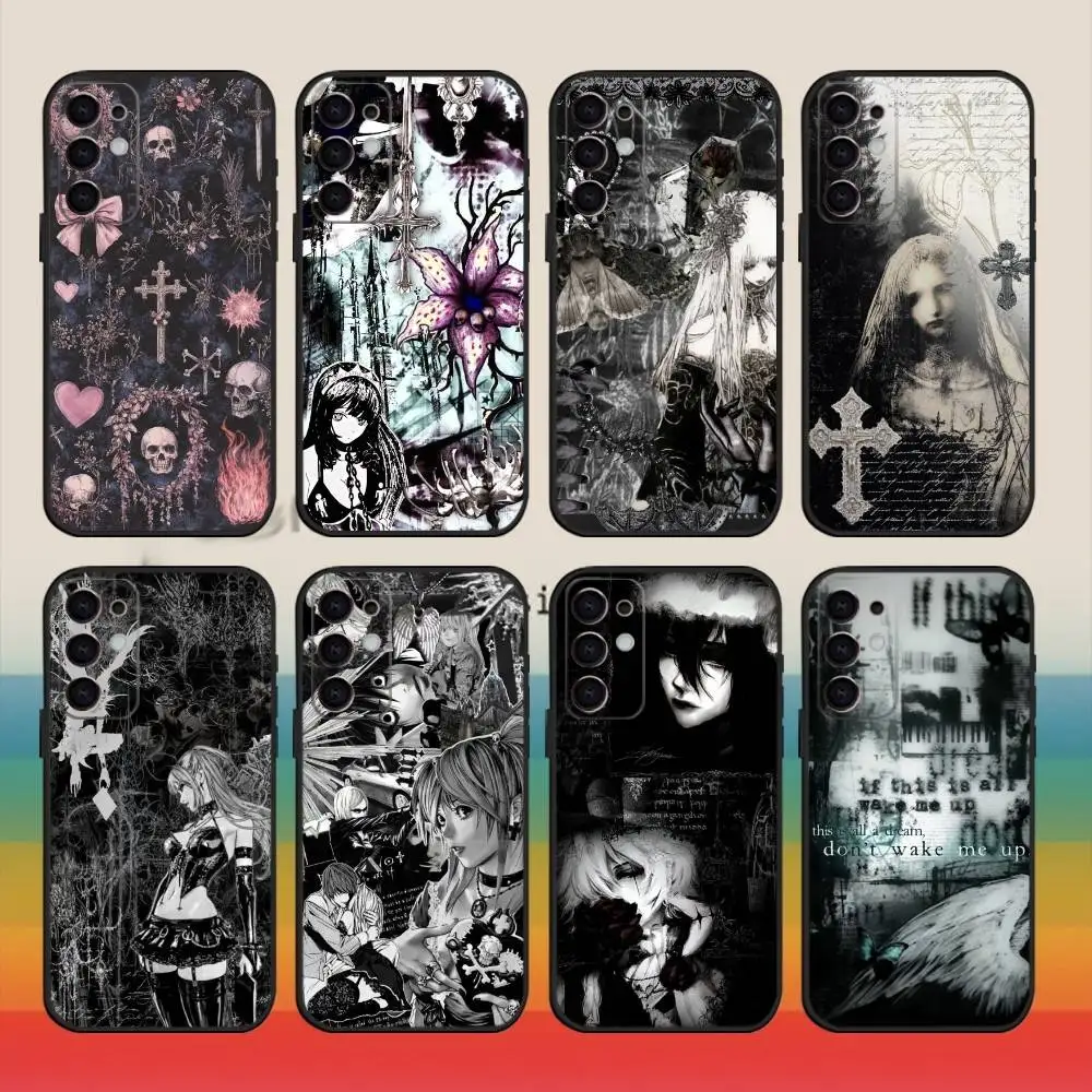 

Gothic coquette cybersigilism Phone Case For Samsung S25,S24,S21,S22,S23,S30,Ultra,S20,Plus,Fe,Note,10,9,5G Black Cover