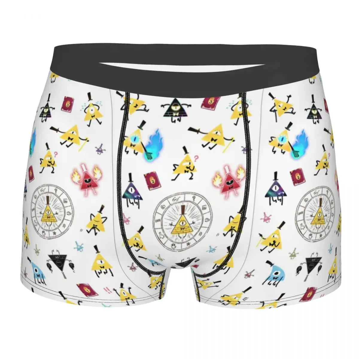 Man Gravity Falls Bill Cipher Boxers Novelty Gift Underwear Cartoon Anime Shorts Men's Boxer Briefs Quilt Underpants Cozy