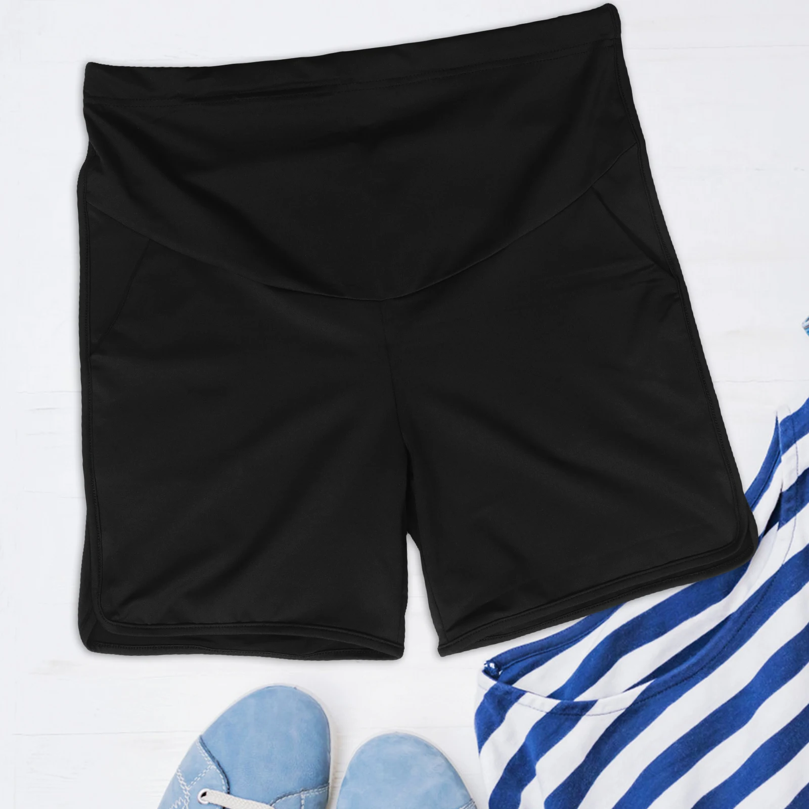 

Maternity Shorts Comfortable Elastic Breathable Anti Chafing Knickers Leggings Pregnant Woman Sweatpants Summer Wear