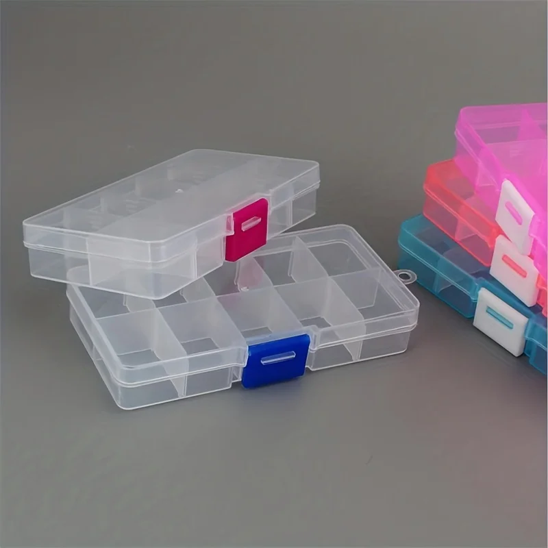 10 SlotsPlastic Jewelry Box Storage Case Craft Jewelry OrganizerDiyorganizador Z28