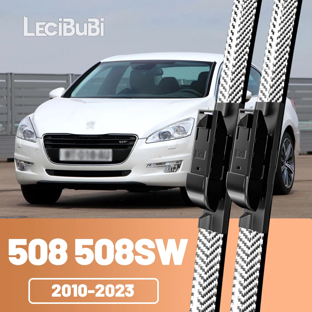 

2 шт., щетки стеклоочистителя переднего стекла, дворники из углеродного волокна для Peugeot 508 508SW 2010-2023 2011 2012 2014 2017 2018 2019