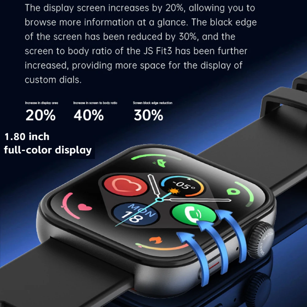 Умные часы с синими зубьями и функцией звонка