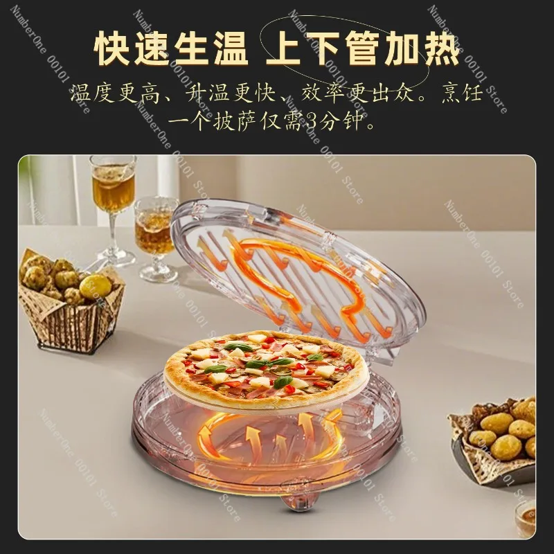 

Домашняя печь для пиццы и электрическая фритюрница, двойное напряжение 220В/110В для европейских и американских кухонь