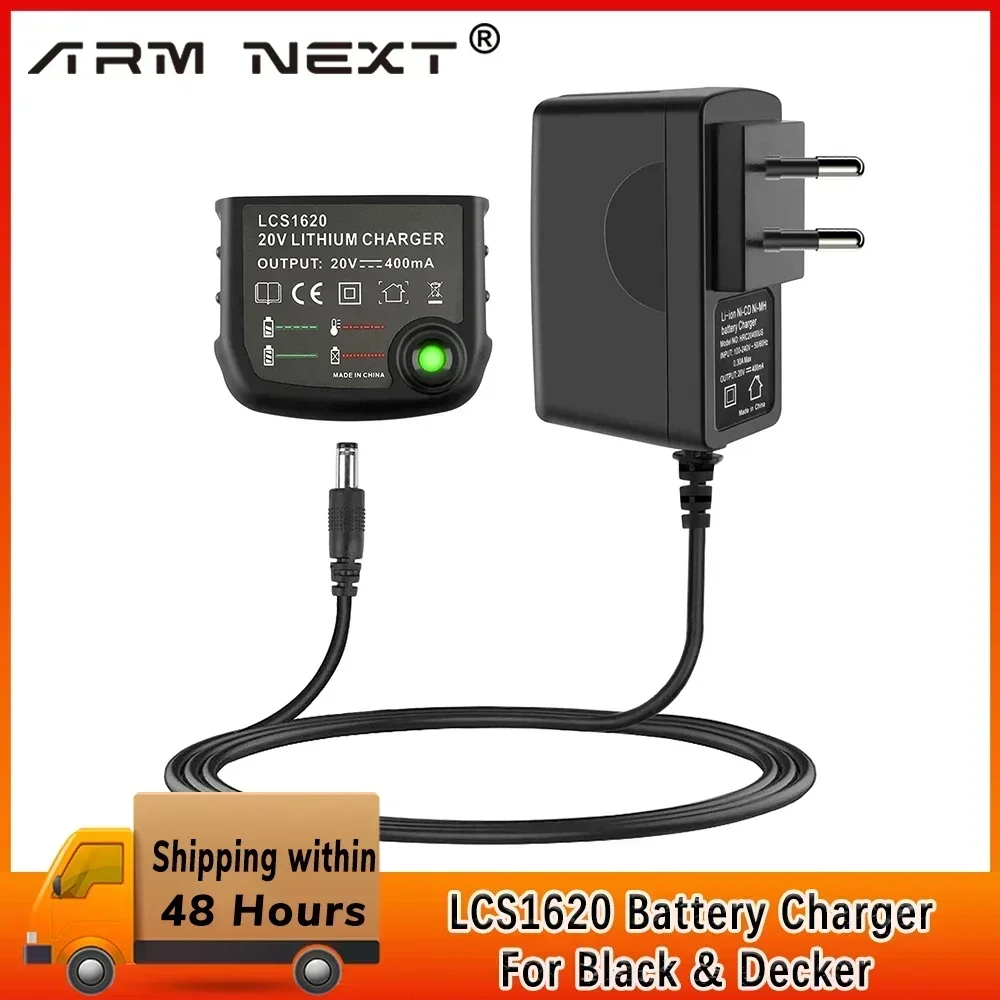 20V MAX LCS1620 Replacement Charger For Black & Decker 16V 20V Lithium Ion Battery LBXR20 LBXR20-OPE LB20 LBX20 LBX4020 LB2X4020