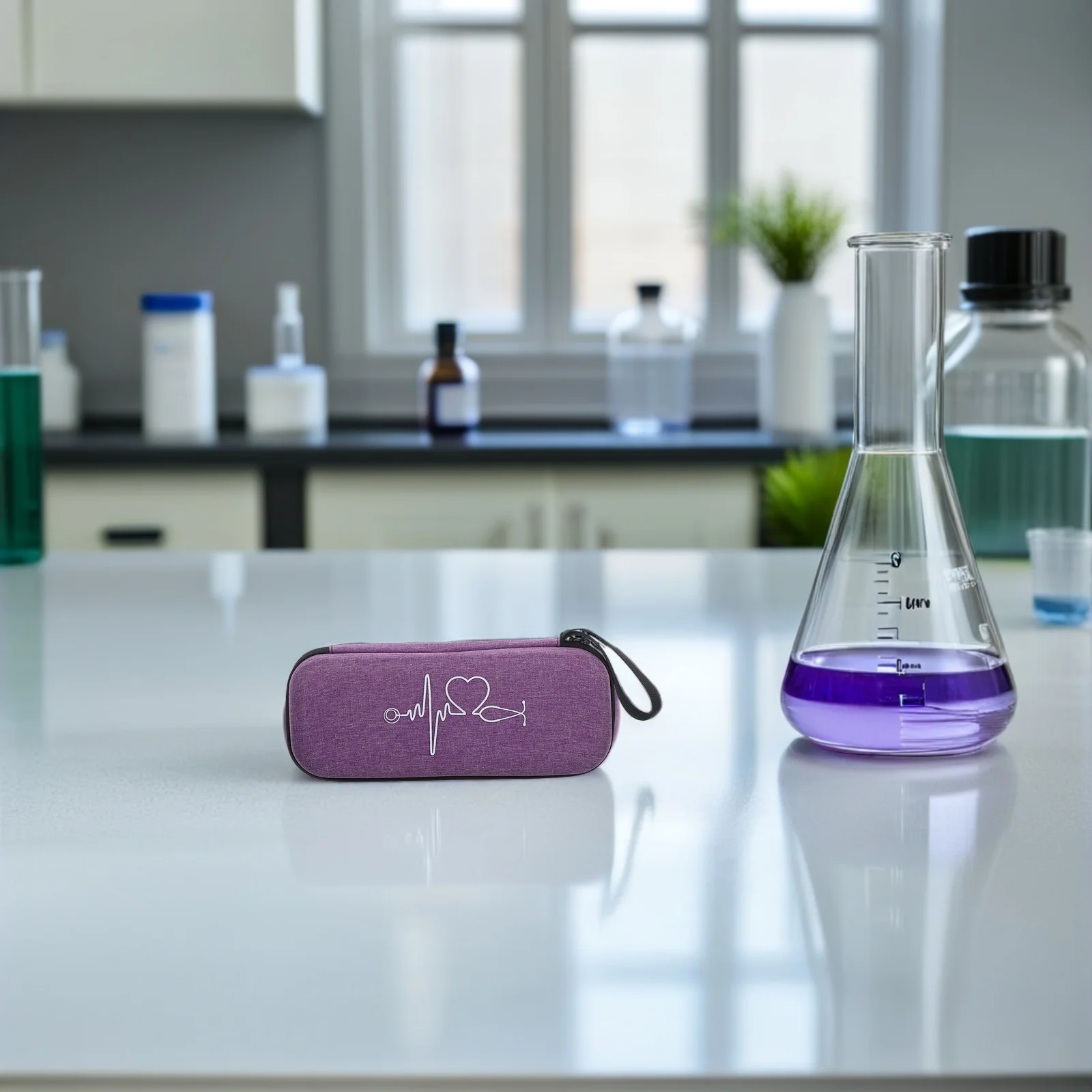 

Doctor Tool Storage Pouch Stethoscope Carrying Bag Nurse Accessories Holder Purple Student