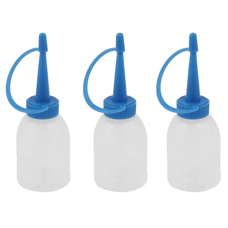 30ml Industrial Glue Oil Plastic Squeeze Bottle Dispenser 5pcs