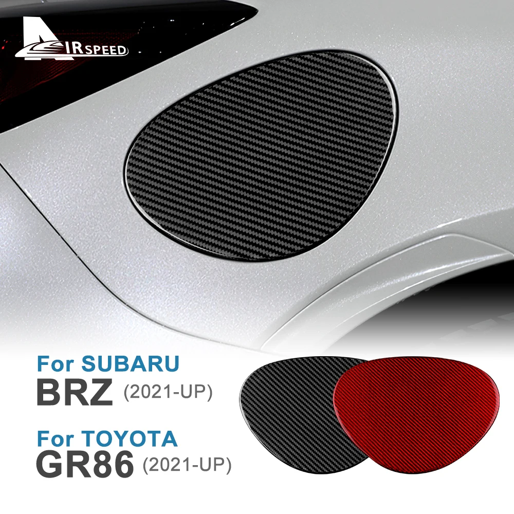 Real Hard Carbon Fiber For Subaru BRZ Toyota GR86 2021 2022 2023 2024 Fuel Tank Cover Trim Sticker Accessories LHD RHD Exterior