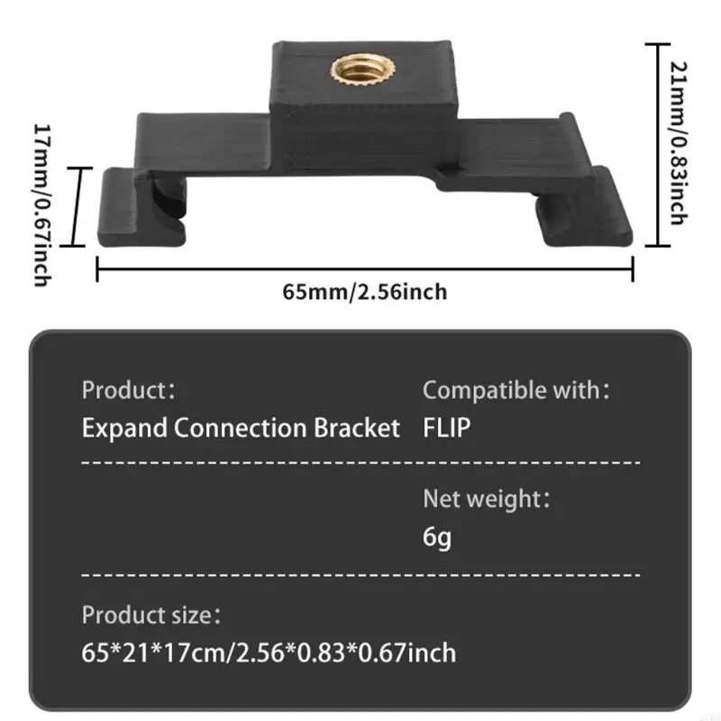 270b Adaptador Suporte expansão para 1/4 Conectores para Tripé Fixos Fixos Expansão Acessórios
