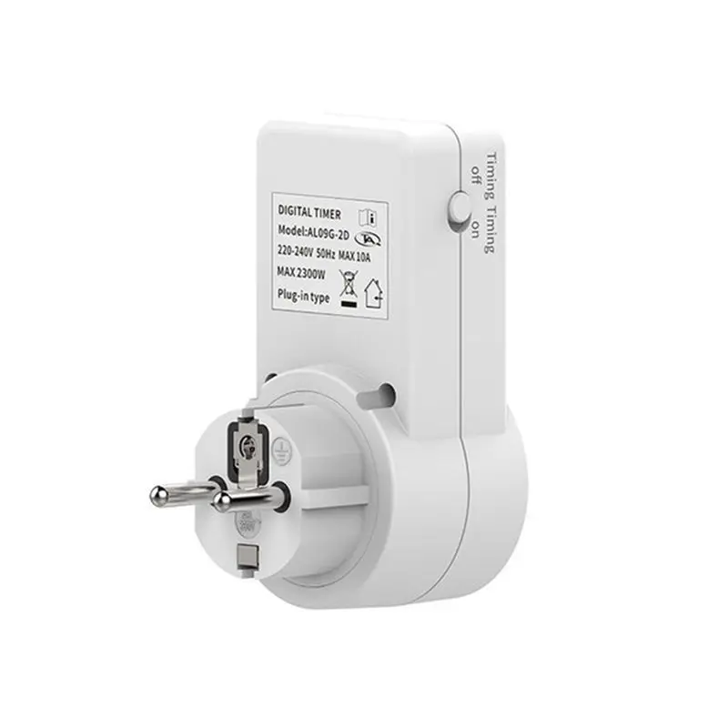 ABRW-Two Digit Display Countdown Timer Switch EU Plug Charging Time Controller Socket For Phone Tablet Computer