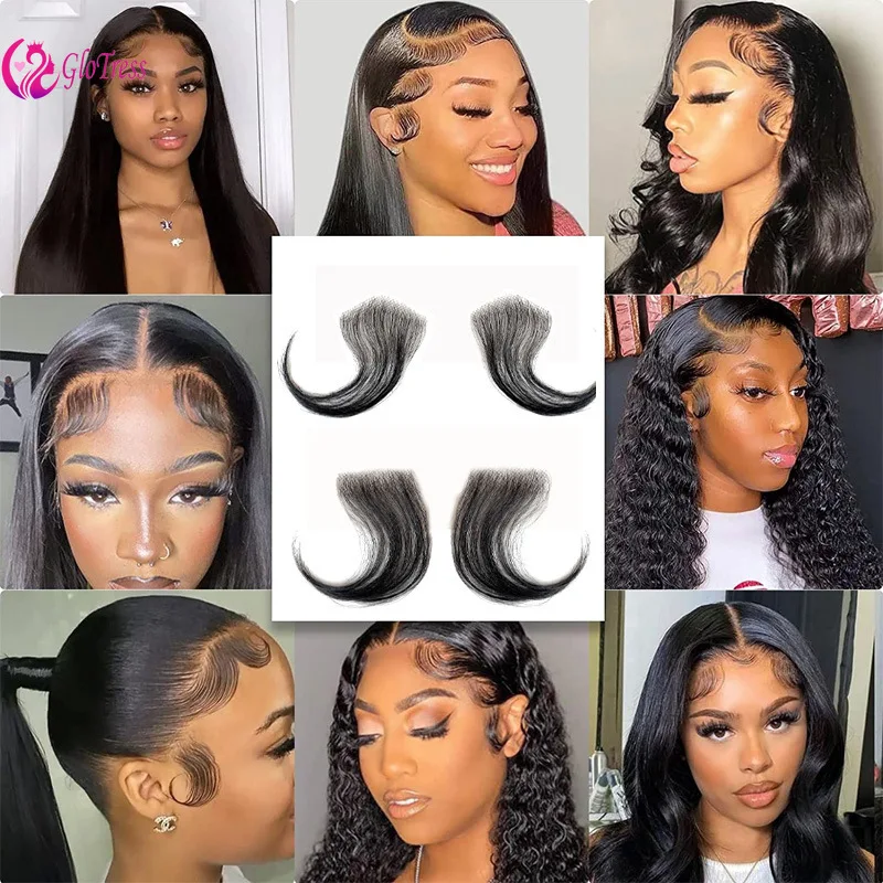 

High Quality 12A Baby Hair Lace Frontal Edges Real Human Hair Unprocessed Brazilian Virgin Remy for Women’s Hairline Enhancement