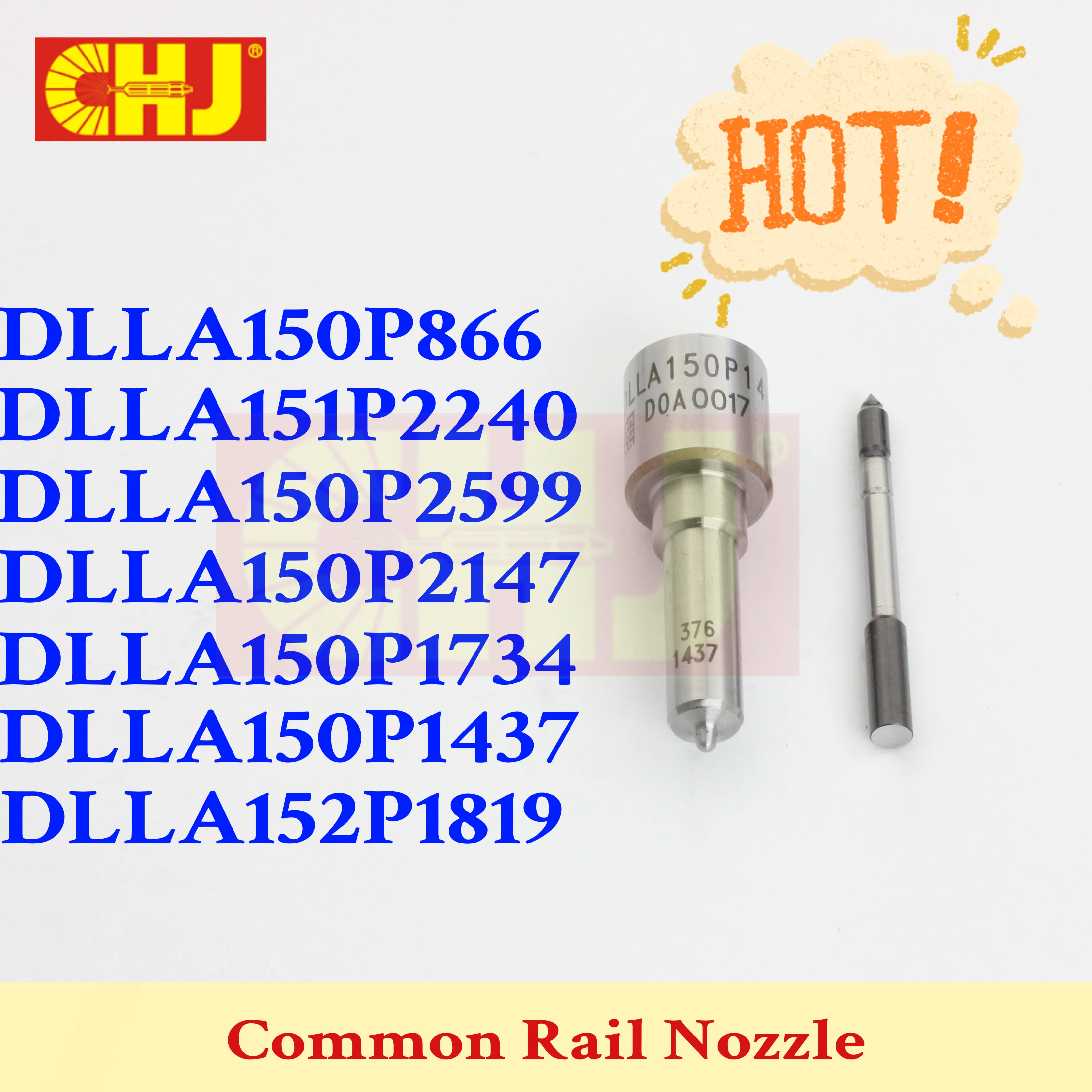 

DLLA150P866 DLLA151P2240 DLLA150P2599 DLLA150P2147 DLLA150P1734 DLLA150P1437 DLLA152P1819 Nozzle For Bosch Common Rail Injector