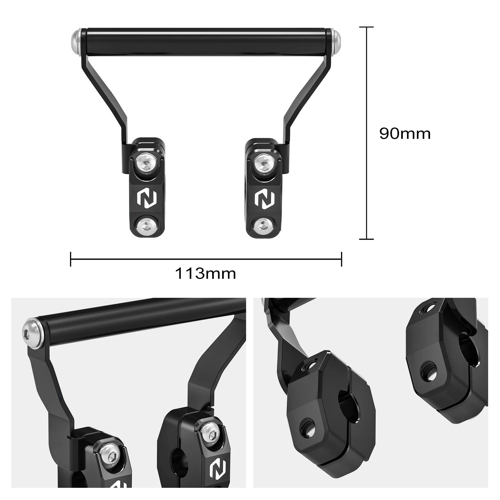 (EU-Lager) Für Yamaha Tenere 700 XTZ700 2019-2024 Navigationshalterung GPS-Halterung Garmin QuadLock Halterungen Rally Edition 2020-2024 – Detail 2