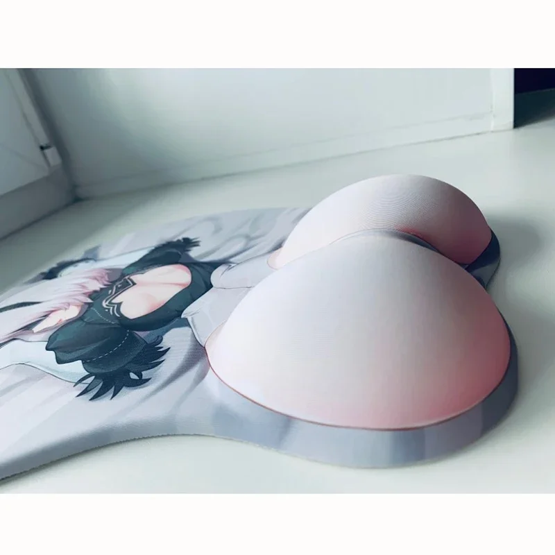 3D Nier Mouse Pad Anime 18+ Sexy Girl Cute 2B 3D Hip Soft Pads with Wrist Rest Gaming Mousepad Mat Non-slip for LOLCSGO 26*22