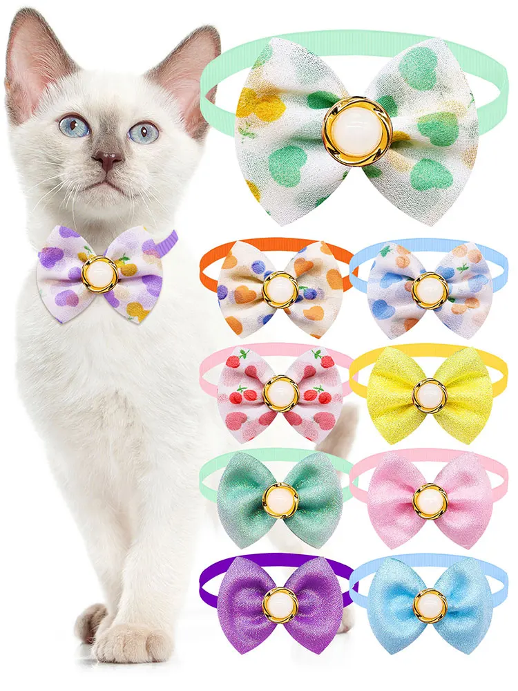 50szt Bulk Dog Bow Tie Fashion Pet Dog Bowknot For Dogs Pets Bowties Collar Pet Dog Grooming Akcesoria dla małych psów Koty — zdjęcie 2