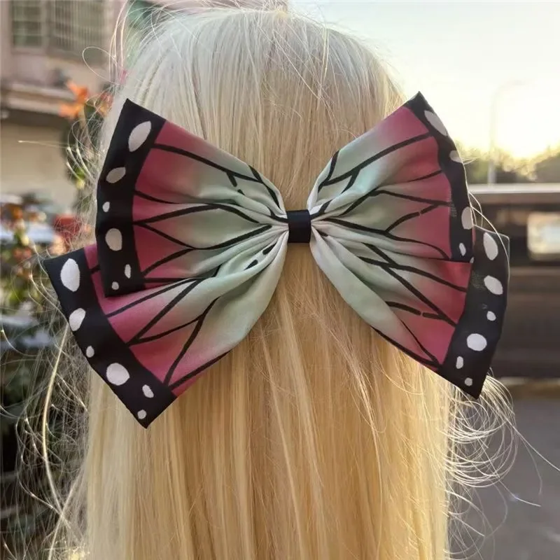 Милые аниме-заколки для волос в стиле косплей Шинобу, Незуко, Танджиро, головные уборы для женщин и девочек