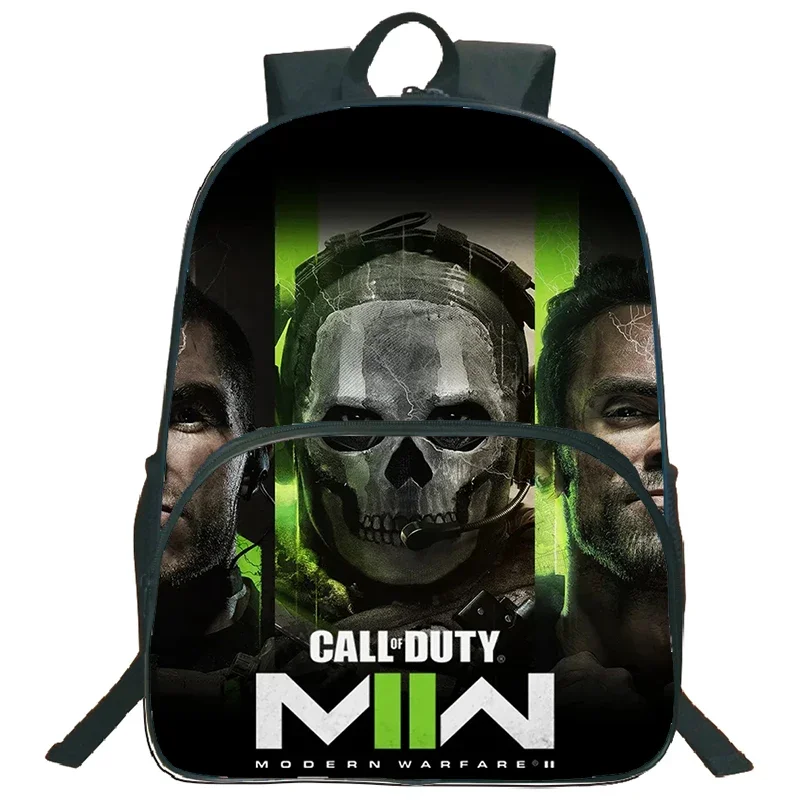 Sac à dos en nylon avec impression Call Of Duty Warzone, sac d'école pour garçons et filles, sac à livres pour ordinateur portable de grande capacité, sacs pour enfants, jeu de tir