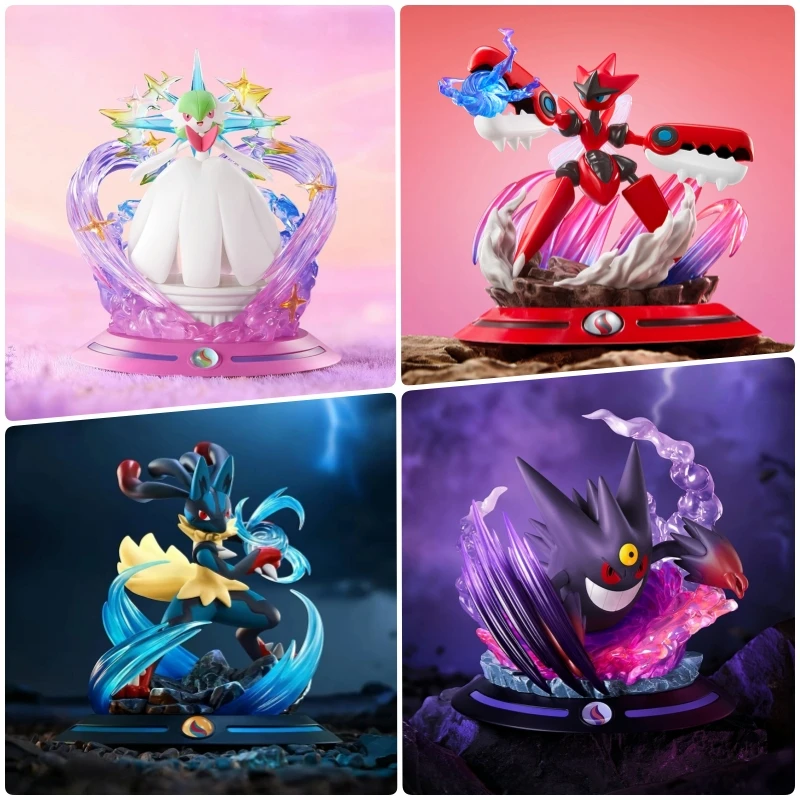 アニメポケモンオリジナルアクションフィギュアメガコレクトシリーズルカリオガーデヴォアゲンガーシザーオブモデル装飾品おもちゃ誕生日ギフト