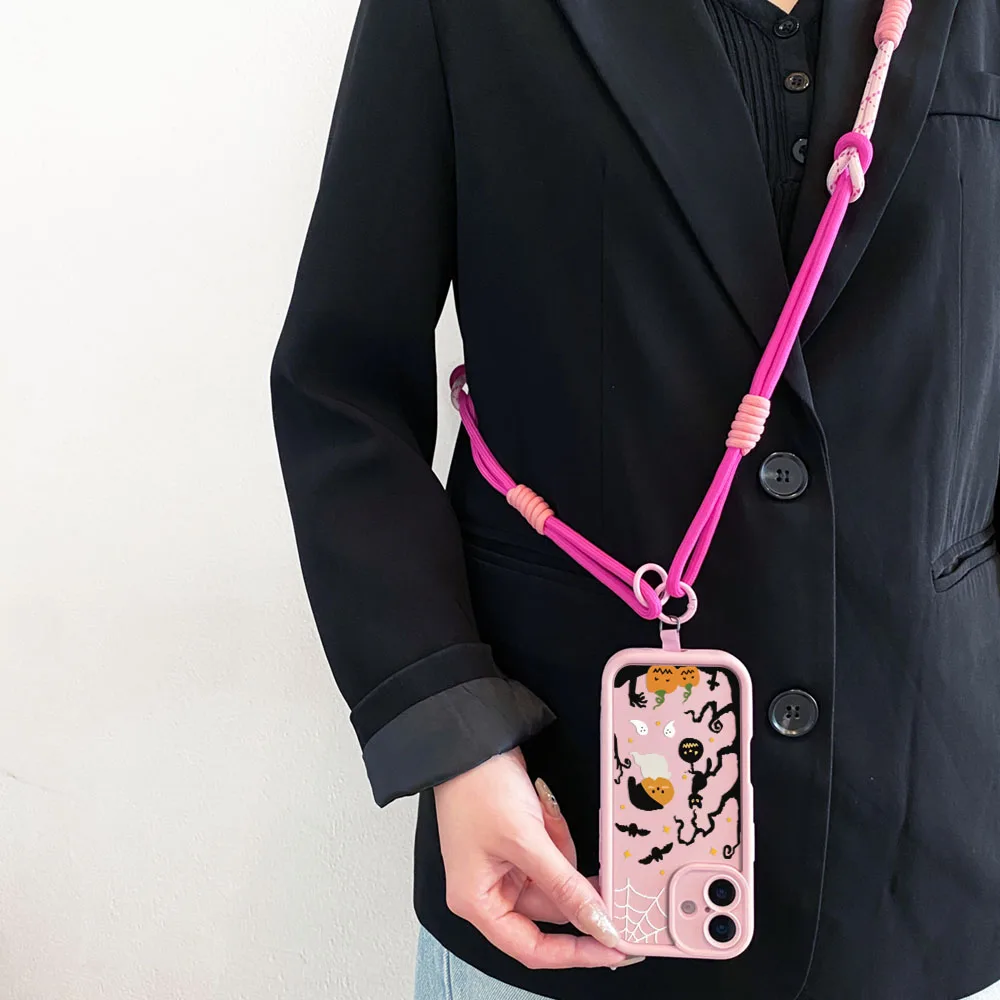 2025Halloween Crossbody الحبل قضية الهاتف لسامسونج A56 55 36 26 16 06 15 35 25 54 34 24 73 53 71 51 31 72 52 32 14 12 17 07